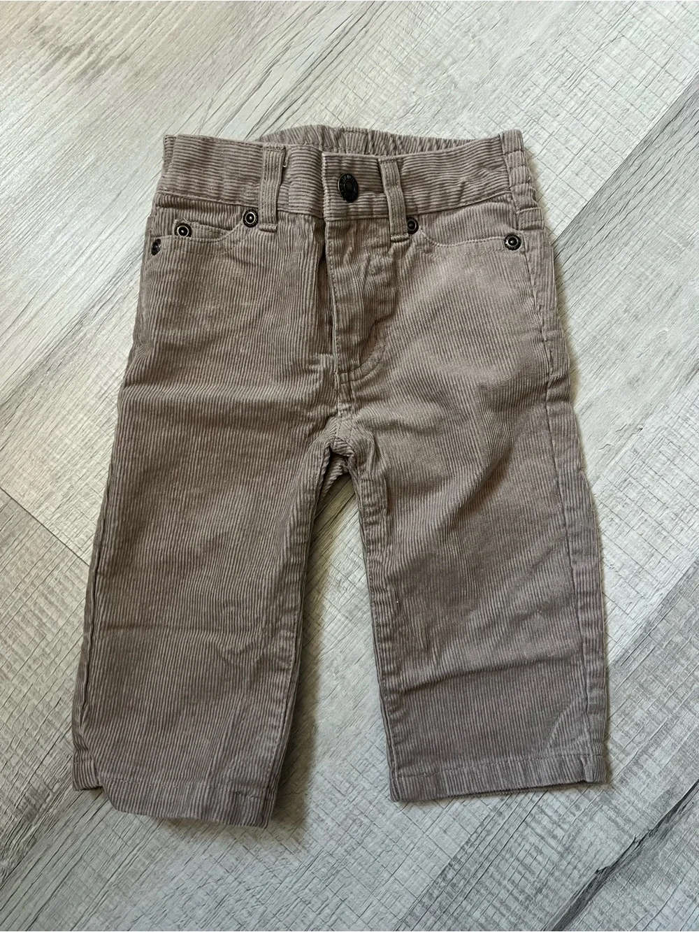 JANIE AND JACK Taupe Corduroy Pants in Taupe Brown 6-12 Months